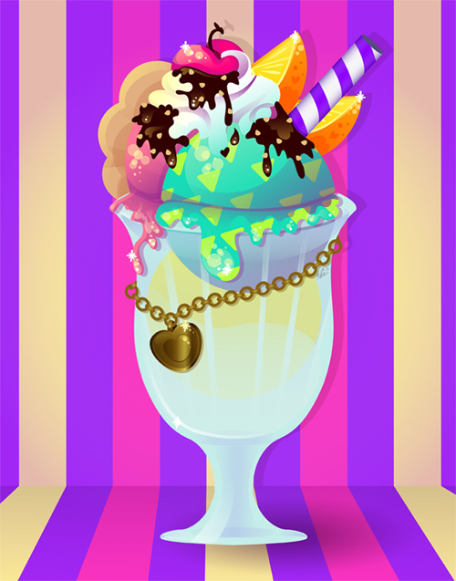 How to Draw a Colorful, Tasty, Ice Cream, Sundae in Adobe Illustrator