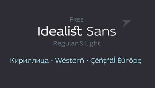 Free Idealist Sans Fonts