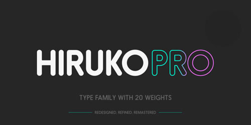 Hiruko Pro Free Fonts