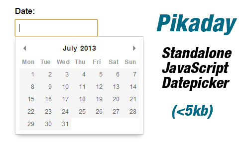 Pikaday: JavaScript Datepicker