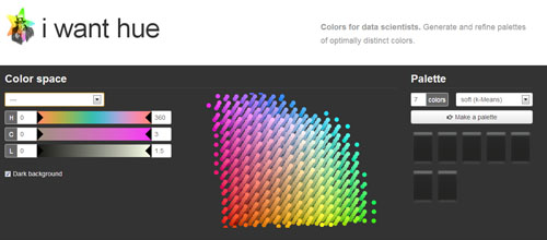 iWantHue: Web-based Tool For Creating Color Palettes