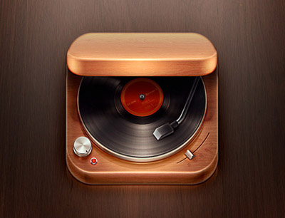 Record Player mobile app icons