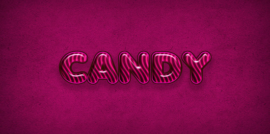 Create a Candy Flavored Text Effect in Photoshop