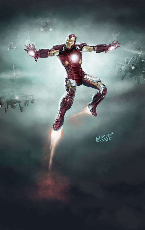Iron Man in Battle