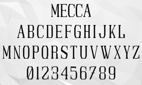 Mecca Free Fonts