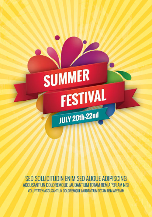 Summer Festival Vector Graphics