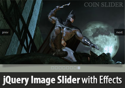 jQuery Image Slider with Effects: COIN SLIDER