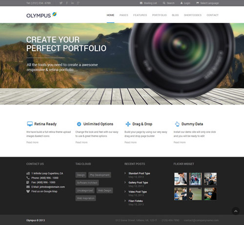 olympus - Premium WordPress Themes 2013