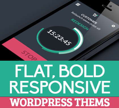 Flat Bold Responsive WordPress Themes