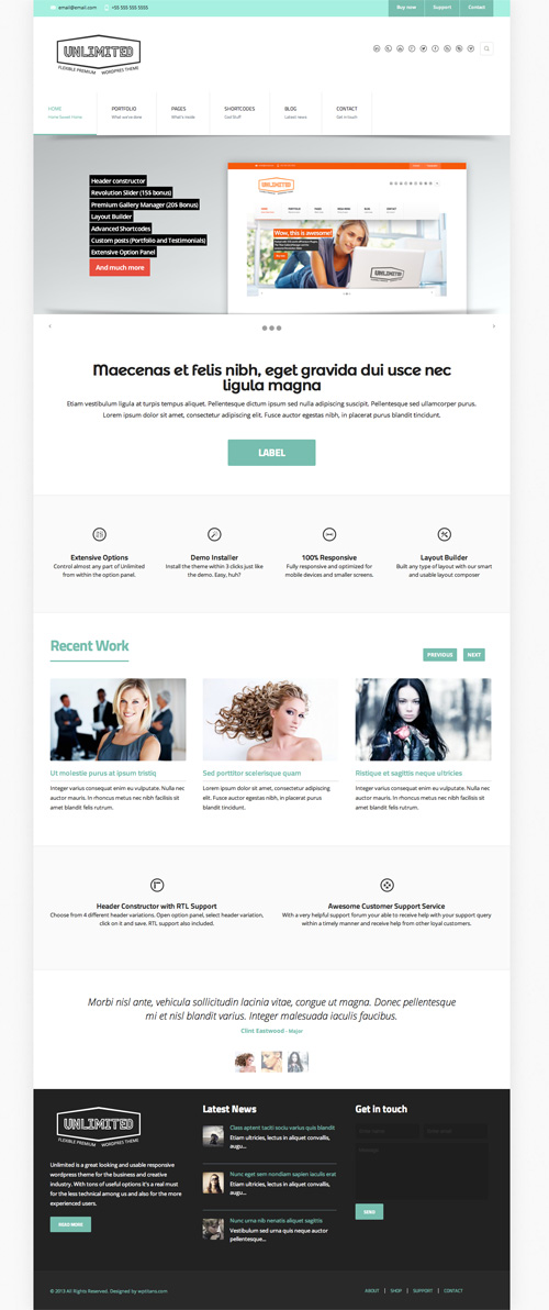 Unlimited - Flexible Responsive Business Theme