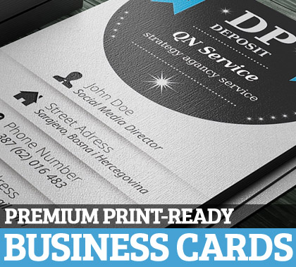 Print-ready business cards