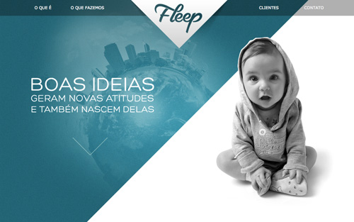 Fleep One Page Website Design