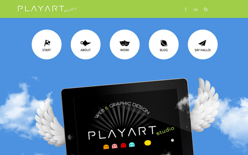 Playart Studio One Page Website Design