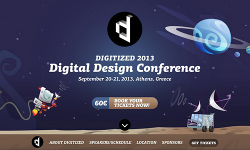 Digitized 2013 One Page Website Design