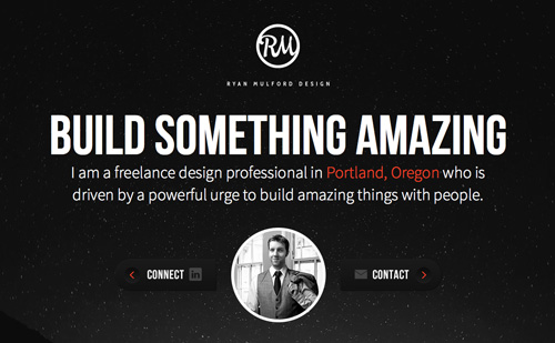 Ryan Mulford Design One Page Website Design