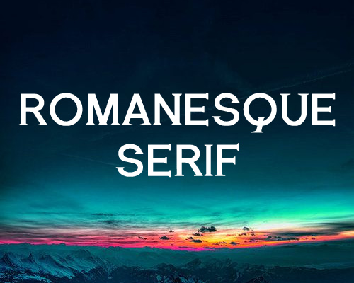 Romanesque Serif free font