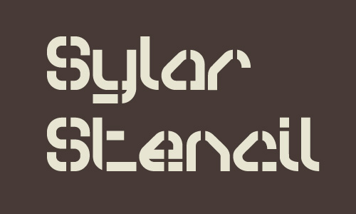Sylar Stencil free fonts