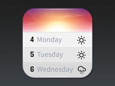 iOS App Icon Design: Horizon Calendar