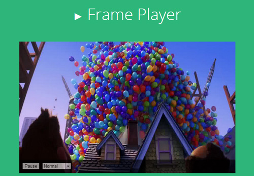 Frame Player: Video Player without Video File