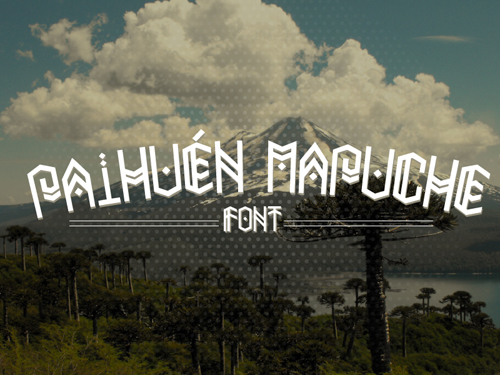 Paihuen Mapuche (Graphical Font)