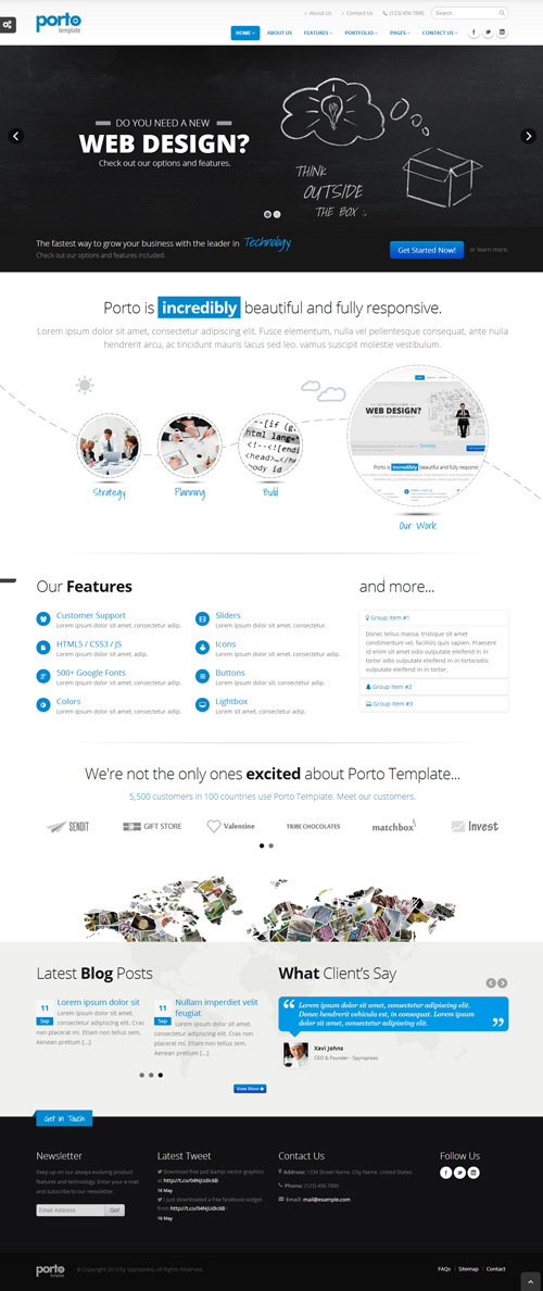 Porto Multipurpose Responsive WordPress Theme