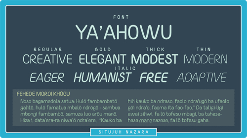 Yaahowu Free Font