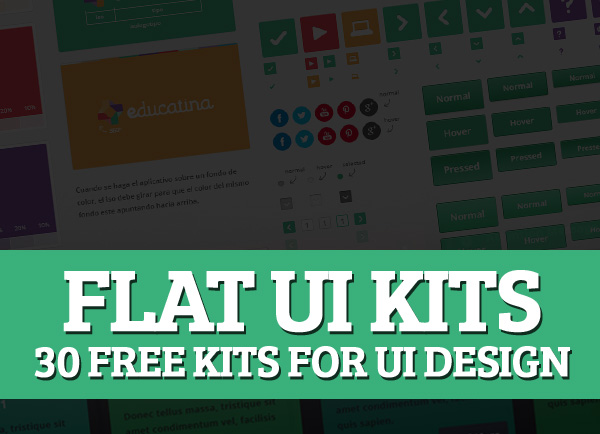Flat UI Kits : 30 Free Kits for UI Design