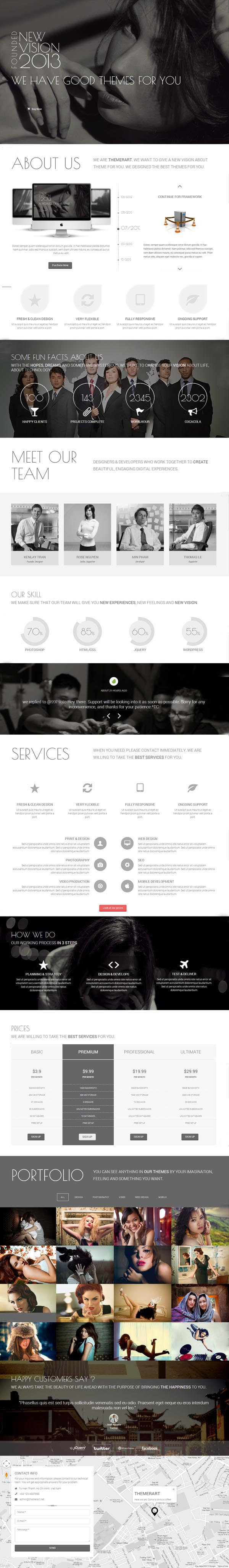 NewVision - Responsive Parallax One Page Template