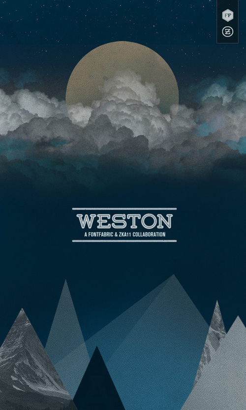 Weston font