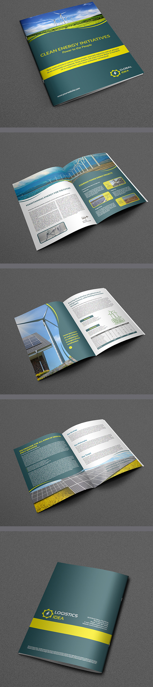 Power Energy Services Brochure Template
