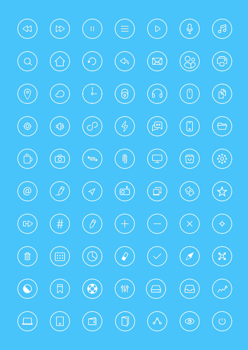  Free Thin Rounded Icons