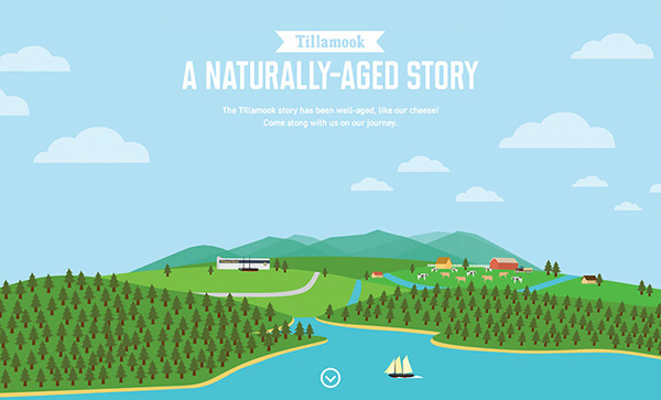 A Naturally-Aged Story Flat Design Websites