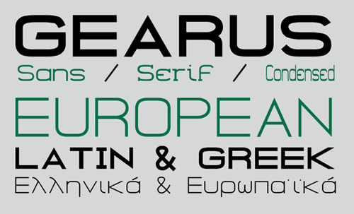 GEARUS Free Font Family