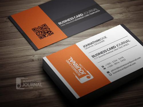 Contrasting Modern Corporate Business Card Template