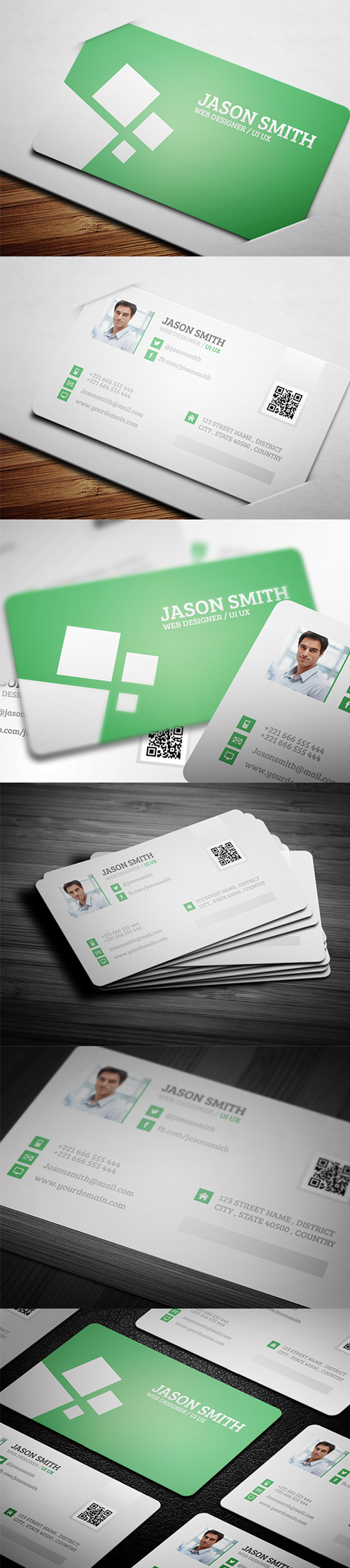business cards template design - 5