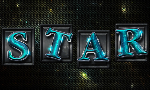 Space Tiles Text Effect in Adobe Photoshop
