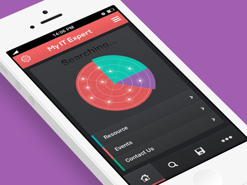 IOS Flat app UI Designs and Concepts for Inspiration