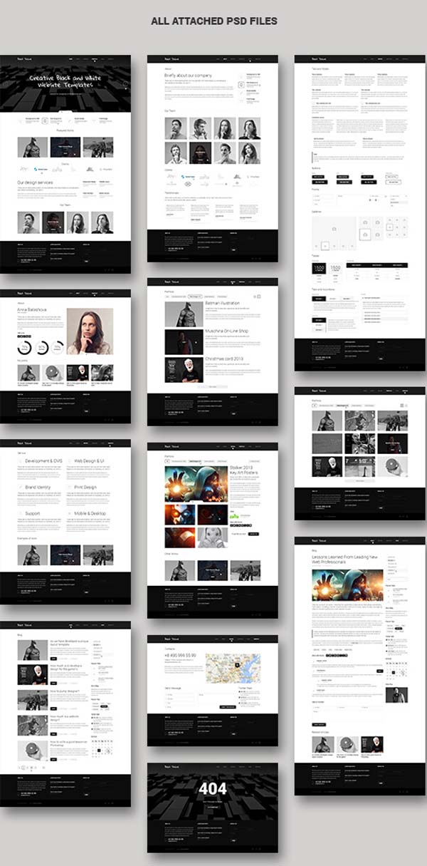 Black - Creative Clean Website Template