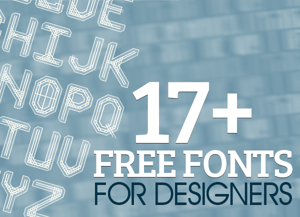 17+ Free Fonts Gathered for Designers