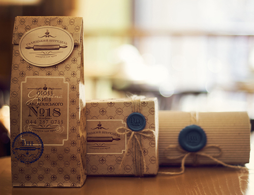 Cafe-bakery Galician strudel Packaging Design