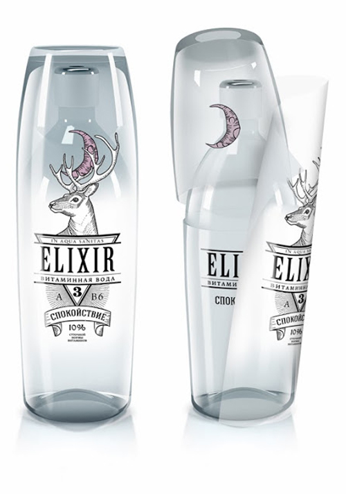Elixir Vitamin Water Packaging Design