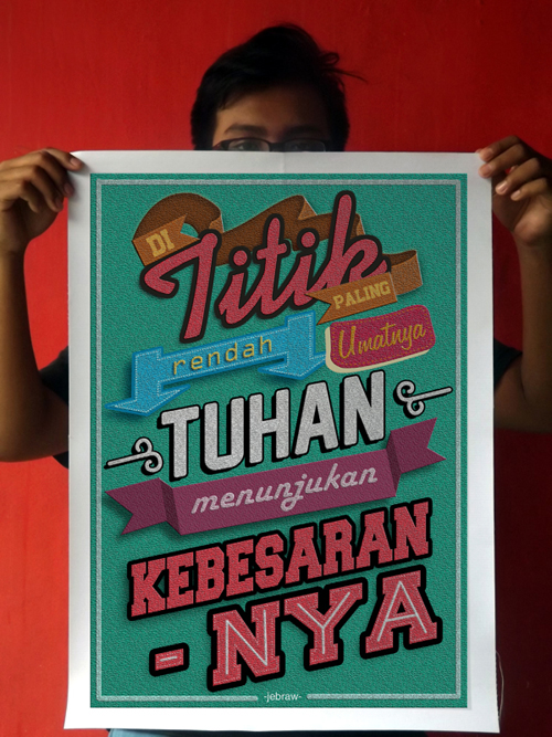 Indonesian Quote on Typography