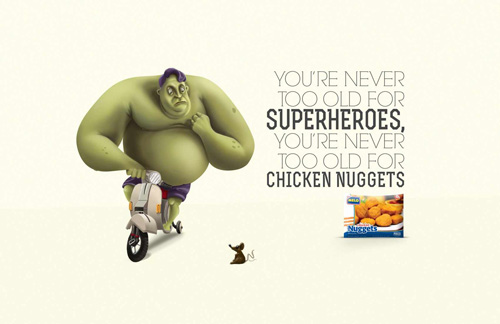 Melo chicken nuggets: Hulk