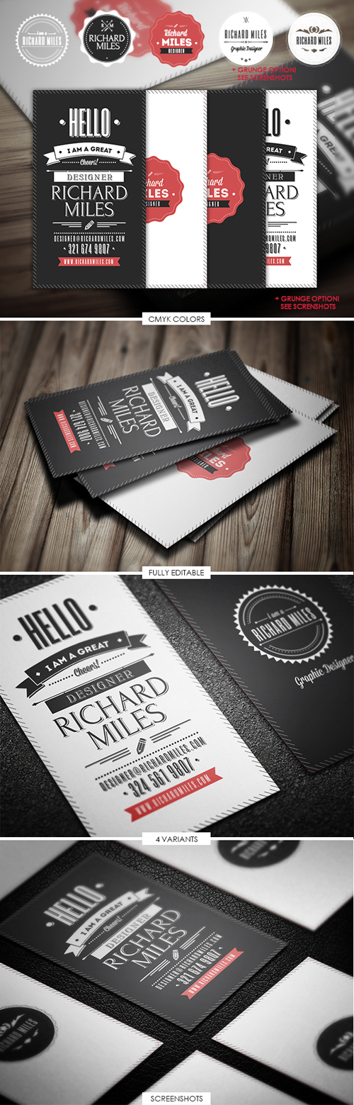 Retro Invitation Business Cards Design-10