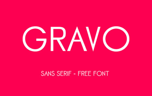 GRAVO - Free Font