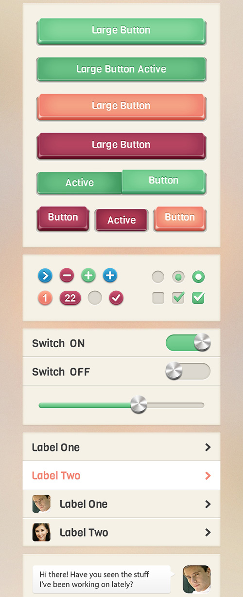 Elven – Free iPhone App UI Kit