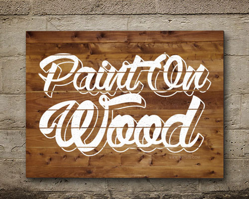 Beautiful Painted on Wood Text Effect in Photoshop