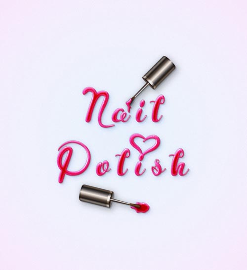 Create a Fabulous Nail Polish Text Effect in Adobe Illustrator