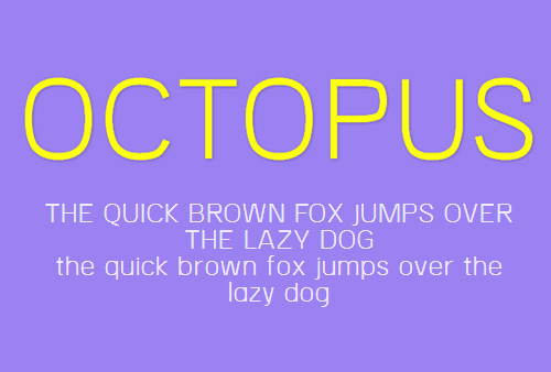 OCTOPUS Font