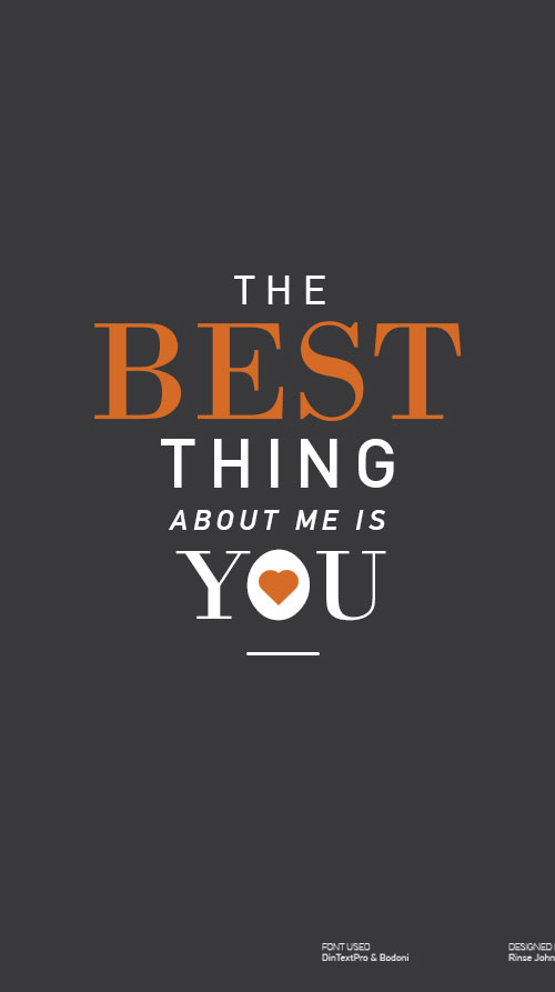 The Best Thing About Me Is You